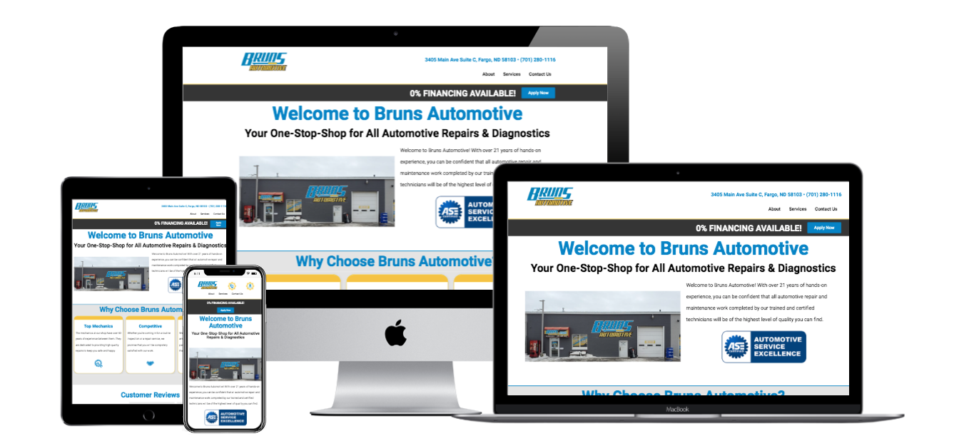 Bruns Automotive Website Design