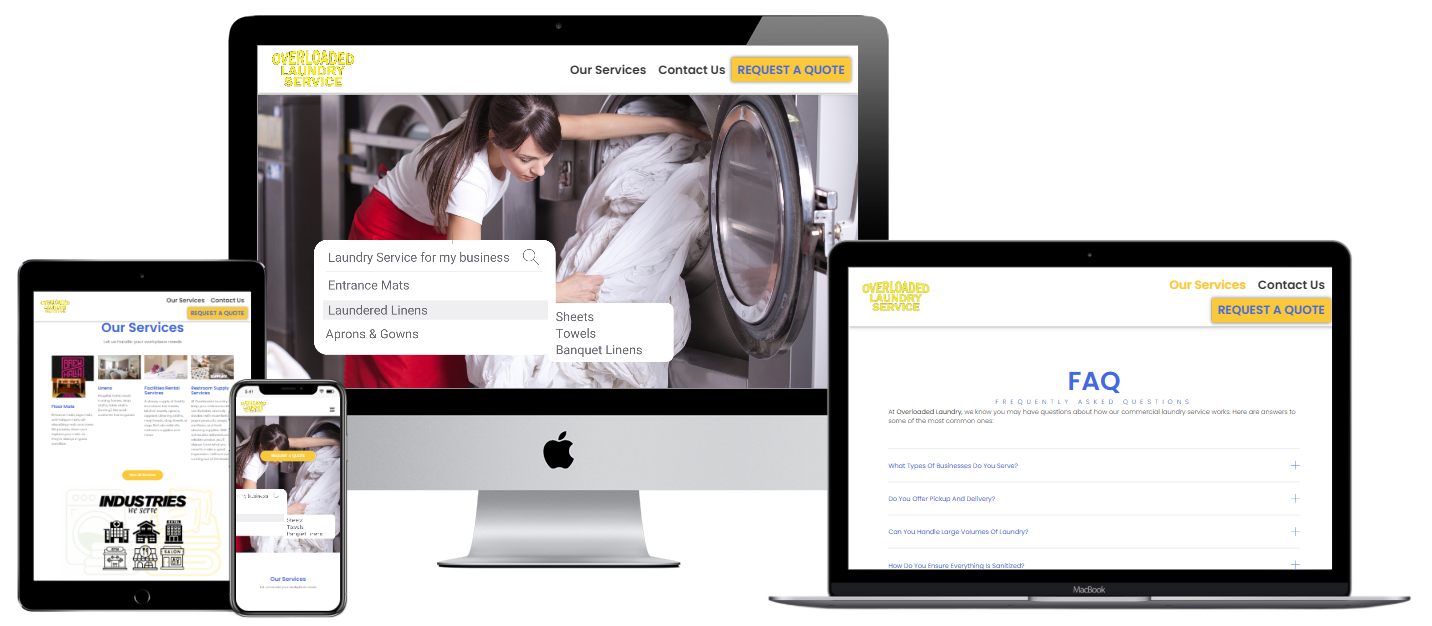 Overloaded Laundry Website Update